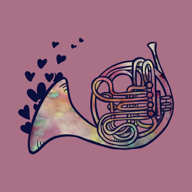 French Horn Love by bubbsnugg
