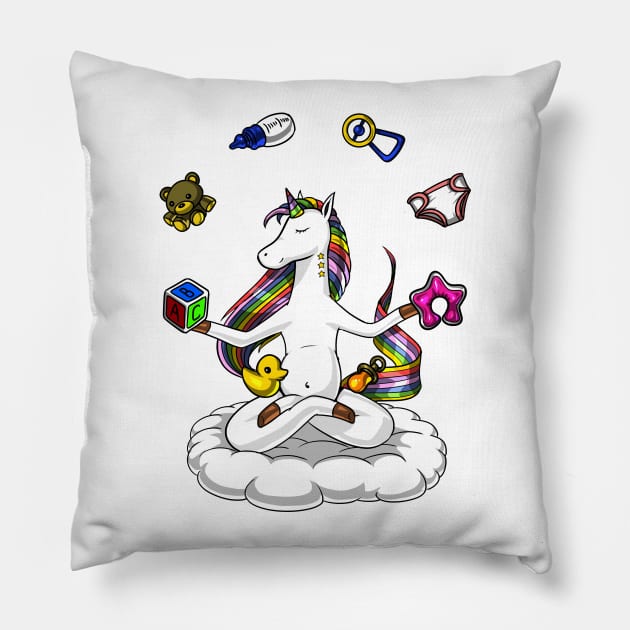 Mamacorn Unicorn Mom Pillow by underheaven