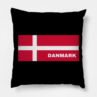 Danmark in Danish Flag Pillow
