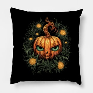 Halloween Pumpkin, Spooky Pumpkin Face Pillow