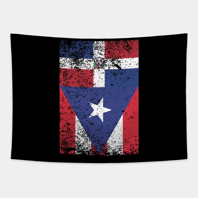 Domirican - Puerto Rican and Dominican Pride Tapestry by PuertoRicoShirts