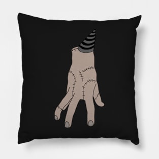 Thing Addams on Wednesday's birthday Pillow