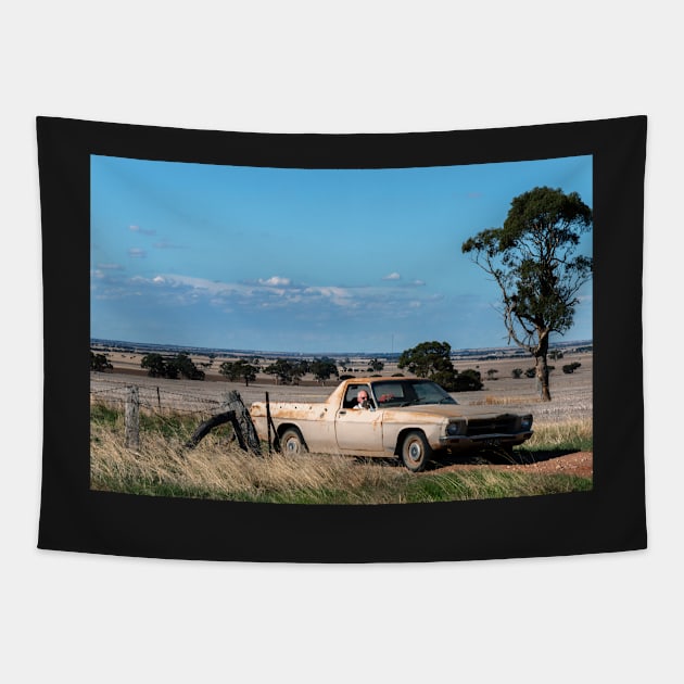 HQ Holden Ute Tapestry by Bevlyn