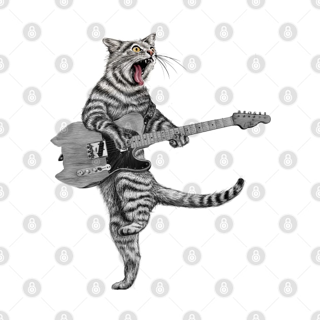 Buskers Guitar Cat by Dual Rogue