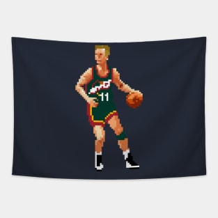 Detlef Schrempf Pixel Dribble Tapestry