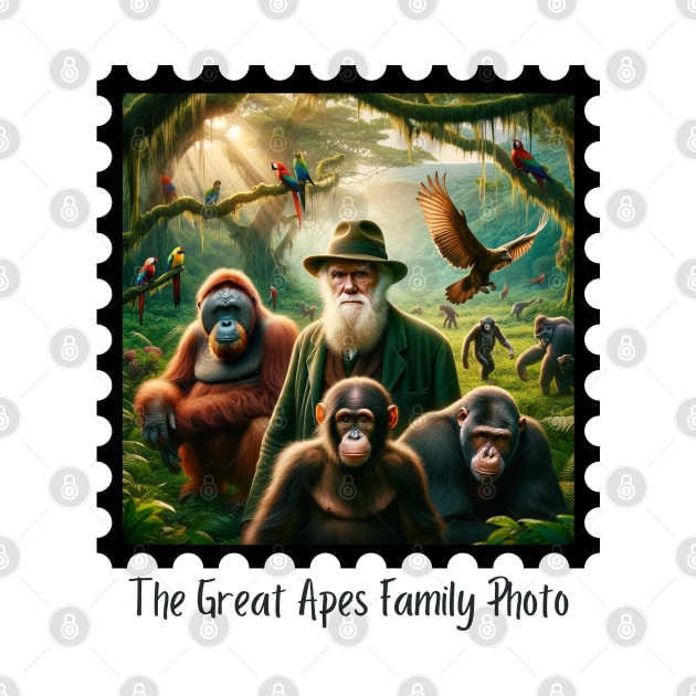 The Great Apes Family Photo II by EarthisticWear