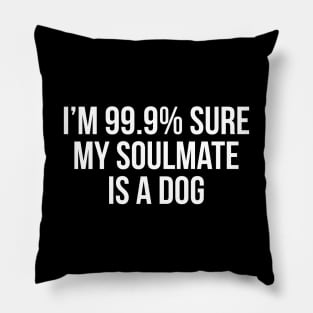 I'm 99% Sure My Soulmate Is A Dog Pillow