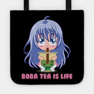 Japanese Anime Girl manga boba tea gift Tote