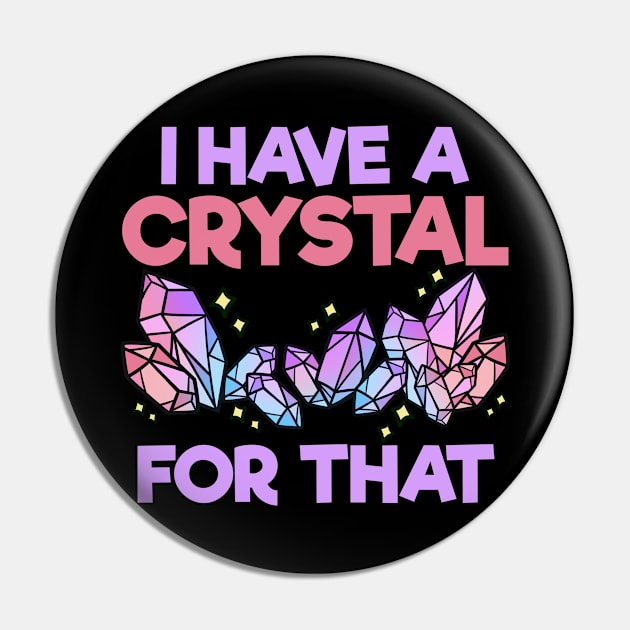 Crystal Gemstone Pin by KAWAIITEE