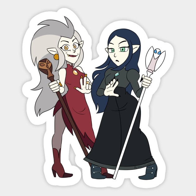 The Clawthorne Sisters - The Owl House - Sticker