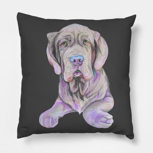 Neapolitan Mastiff Pillow by mariasibireva