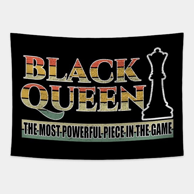 Black Queen Black Freedom Black History Chess Tapestry by CrissWild