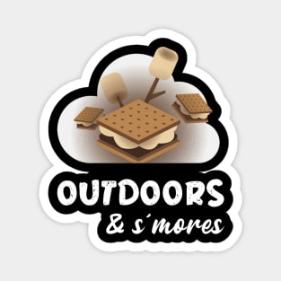 Outdoor and S'mores Magnet