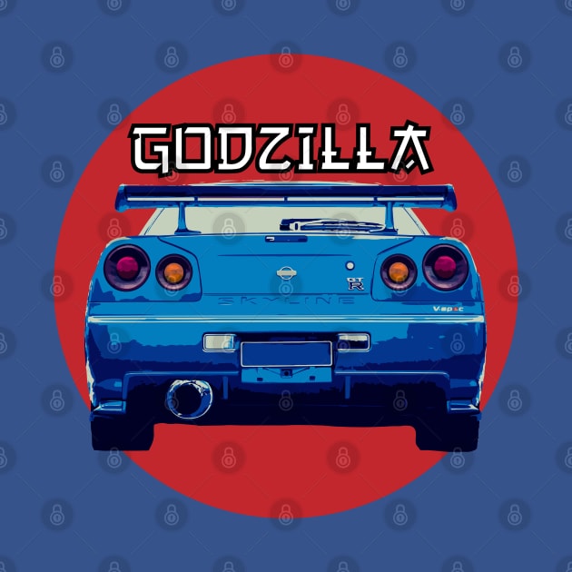 Nissan Skyline GTR R 34 - Godzilla by mudfleap