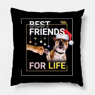 American Pitbull Dog Christmas Pillow