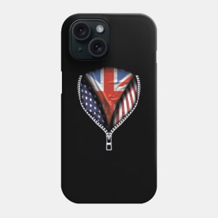 English Scottish Welsh Or Irish Flag  United Kingdom Flag American Flag Zip Down - Gift for English Scottish Welsh Or Irish From United Kingdom Phone Case