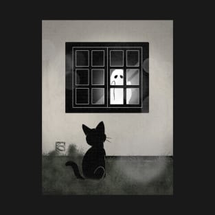 By the window at night T-Shirt