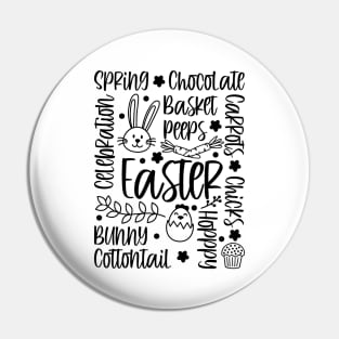 Beautiful And Unique Happy Easter Word Art Pin