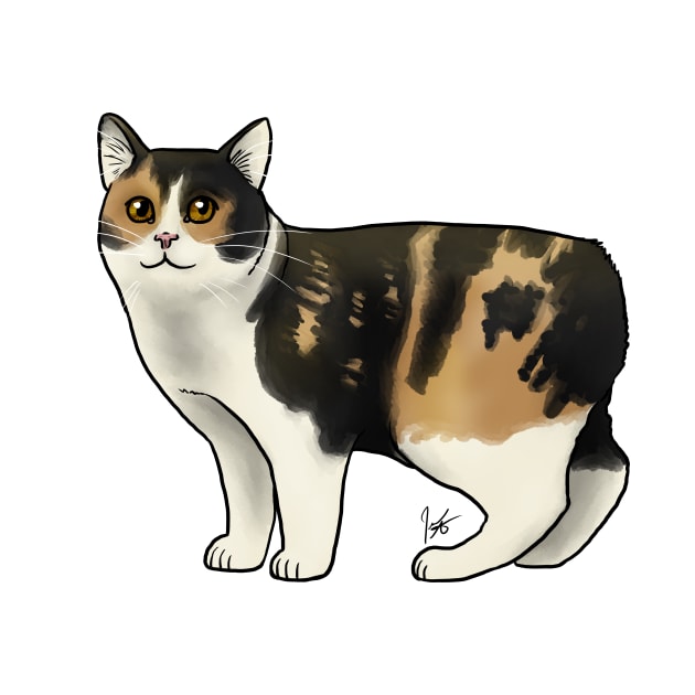 Cat - Manx - Calico by Jen's Dogs Custom Gifts and Designs