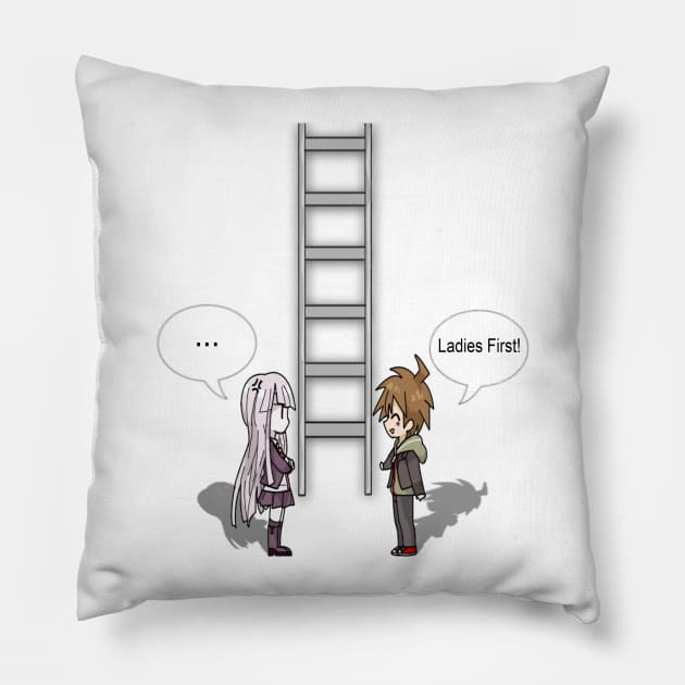 Ladies First! Pillow by KingKazama