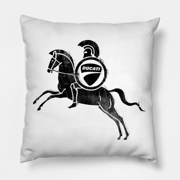 Ducati Iron Horse Pillow by Toby Wilkinson