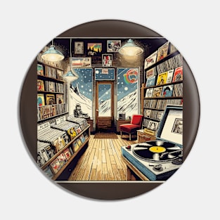 Record shop Pin