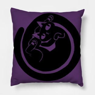 Dizzy Cat Transparent Pillow