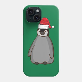 Santa Hat-Wearing Penguin Funny Christmas Holiday Phone Case