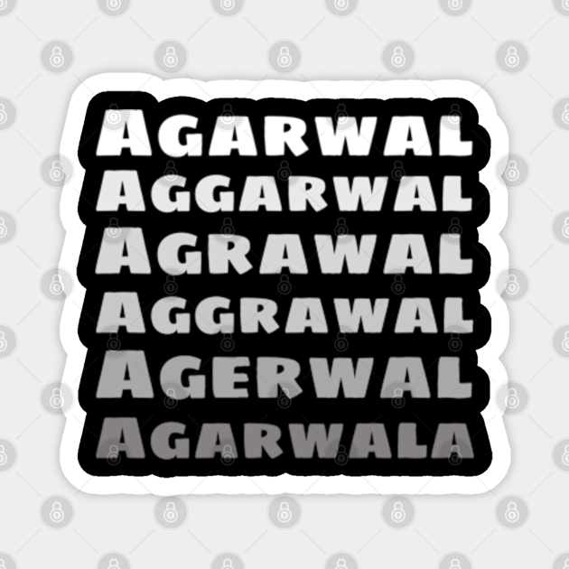 Agarwal Funny Hindi Name Joke | Indian Last Names Meme - Hindi Meme - Magnet | TeePublic Agarwal Funny Hindi Name Joke | Indian Last Names Meme - Hindi Meme - Magnet | TeePublic