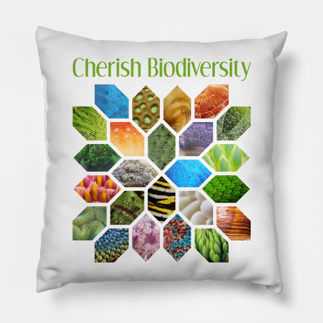 Cherish Biodiversity Pillow by donovanh