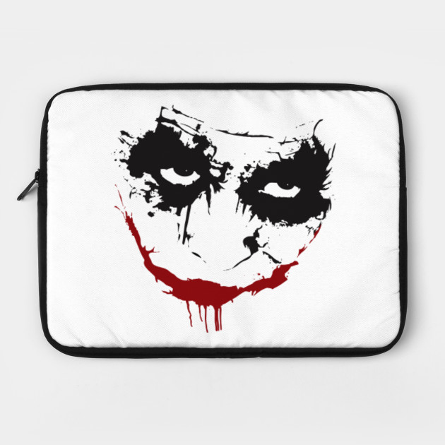 Why So Serious Joker Face Movie Design Joker Laptop Case Teepublic