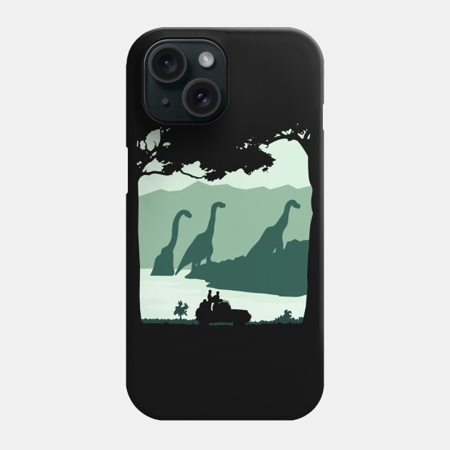 Dino Lake Phone Case by LordNeckbeard