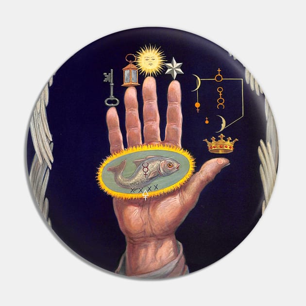 Esoteric Hand of the Mysteries Pin by Star Scrunch