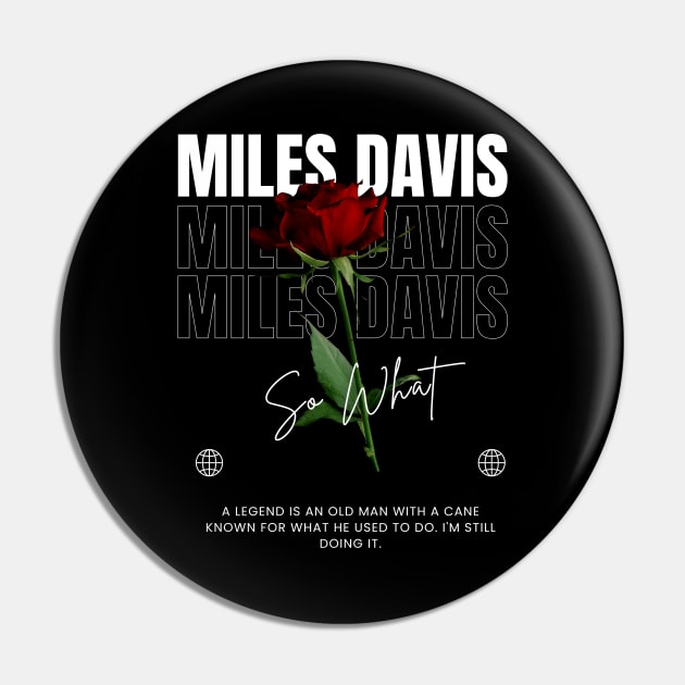 Miles Davis // Flower Pin by TOY MACHINE 