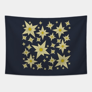 Citrine Stars Tapestry