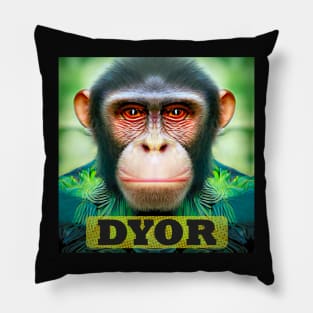 DYOR Bored NFT Community Ape Syndrome Pillow