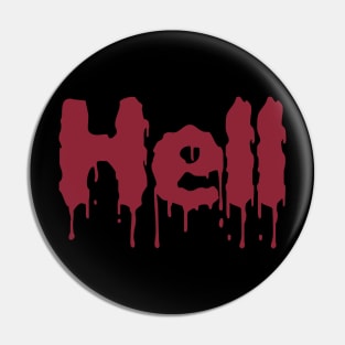 Hell Blood Evil Retro Gamer Humor Gift Men Women Kid Pin