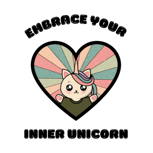 Embrace your inner unicorn - a cute kawaii caticorn T-Shirt