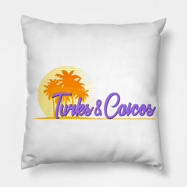 Life's a Beach: Turks & Caicos Pillow by Naves