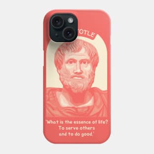 Aristotle Portrait and Quote Phone Case