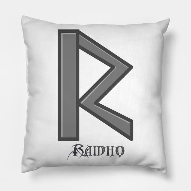 Raidho Rune Pillow by GodiLimeg