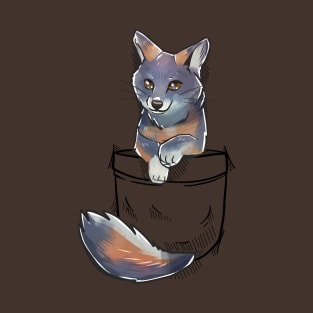 Pocket Cute Channel Island Fox T-Shirt