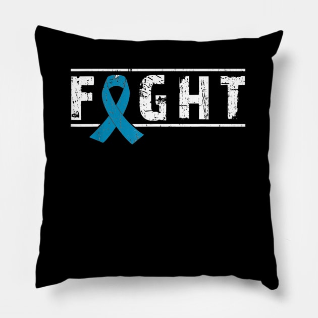 Fight Prostate Cancer Awareness Pillow by jordanfaulkner02