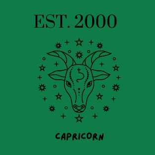 Est. 2000 Capricorn Zodiac T-Shirt