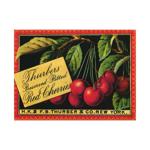 Vintage Thurbers Fruit Crate Label by MasterpieceCafe