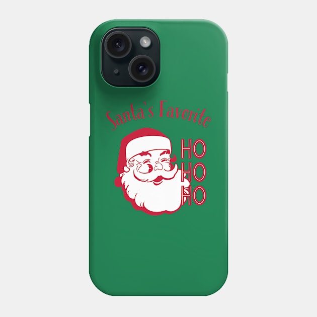 Santa's favorite ho ho ho Phone Case by MzWhiskey Tit-tees