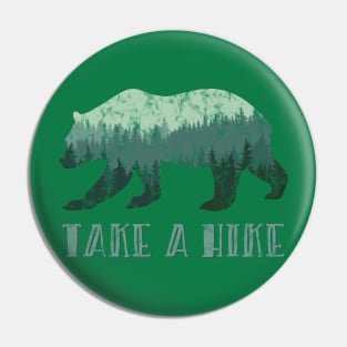 Take a Hike Bear Silhouette Pin