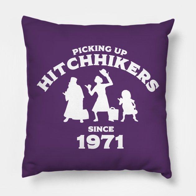 Hitchhikers Since 1971 (WDW Version) - White Pillow by WearInTheWorld