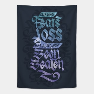 Fears Loss Calligraphy Tapestry