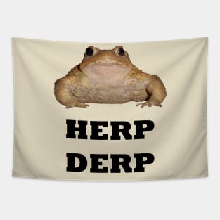 Herp Derp Cute Toad Vector Tapestry